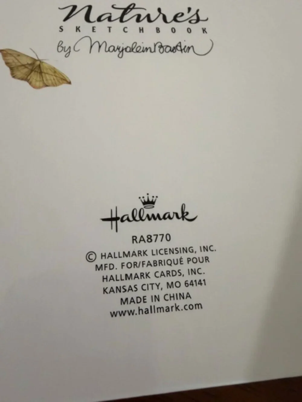 Vintage Hallmark Marjolein Bastin Guest Book Nature’s Sketchbook RA8770